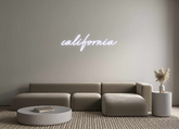 Custom Neon: california