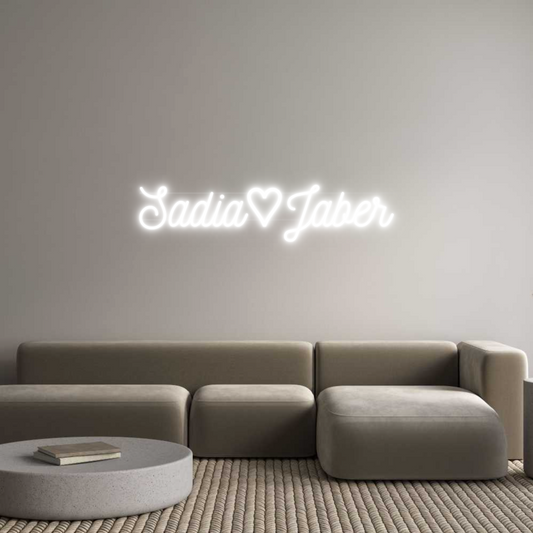 Custom Neon: Sadia♡Jaber