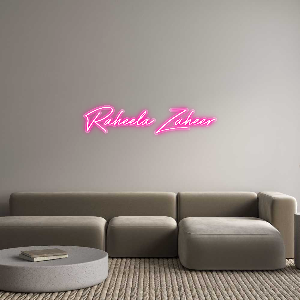 Custom Neon: Raheela Zaheer