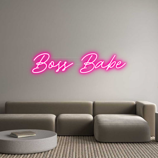 Custom Neon: Boss Babe