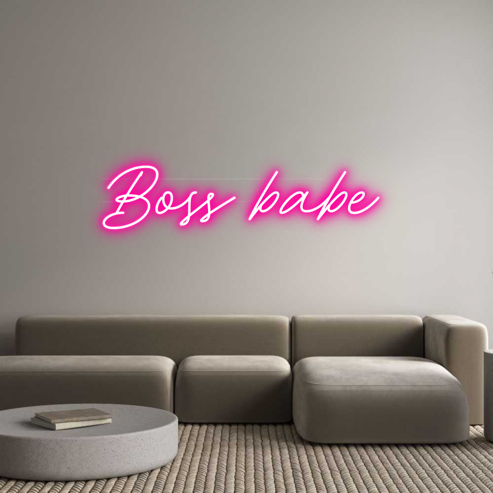 Custom Neon: Boss babe