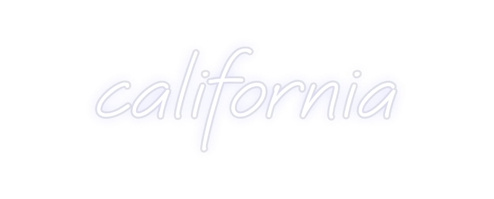 Custom Neon: california