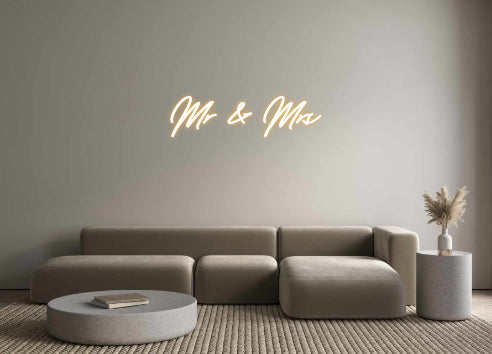 Custom Neon: Mr & Mrs