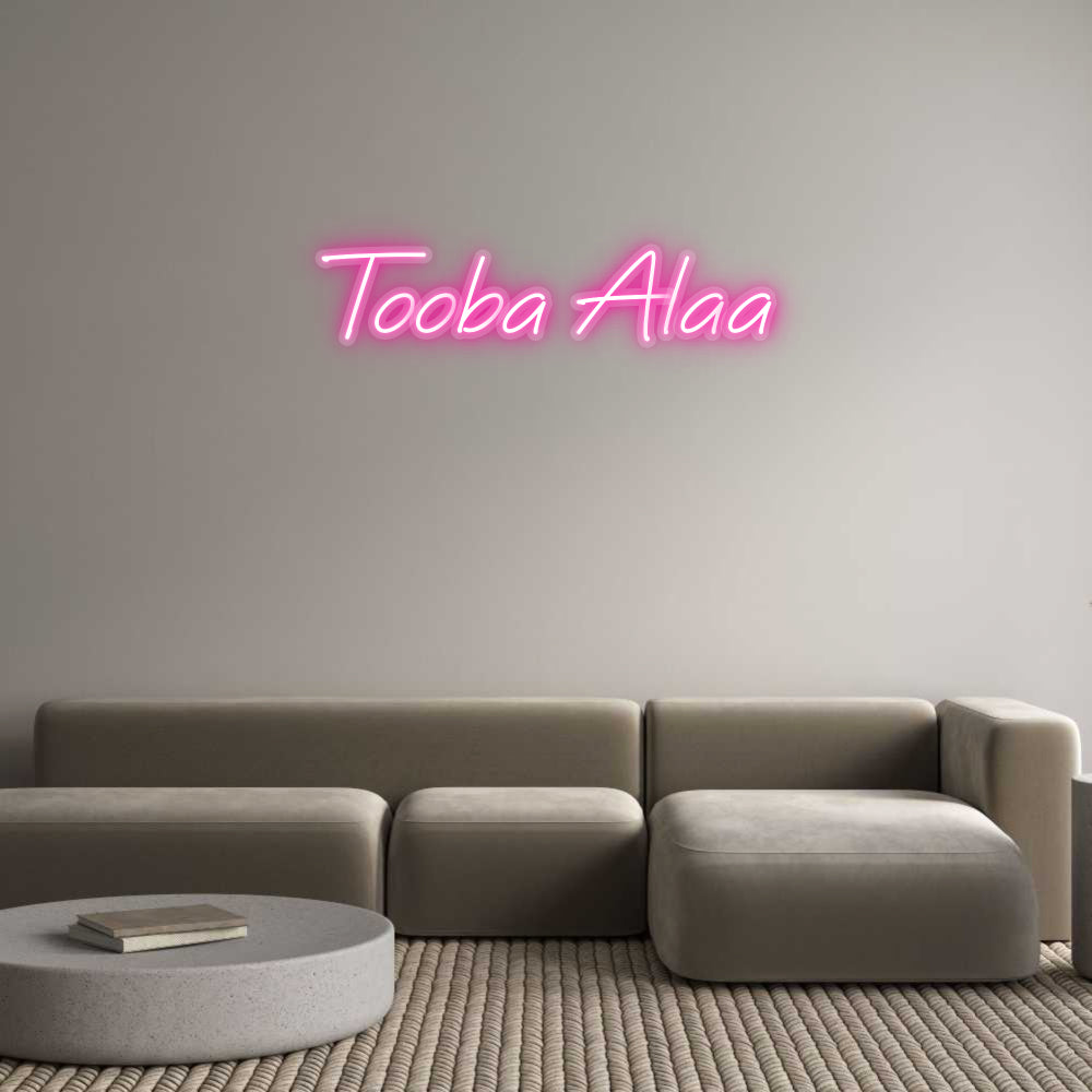 Custom Neon: Tooba Alaa