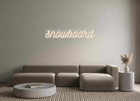 Custom Neon: snowboard